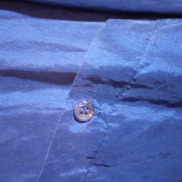 In Private Royal Blue Silk Shirt Large - Picture 3 of 7